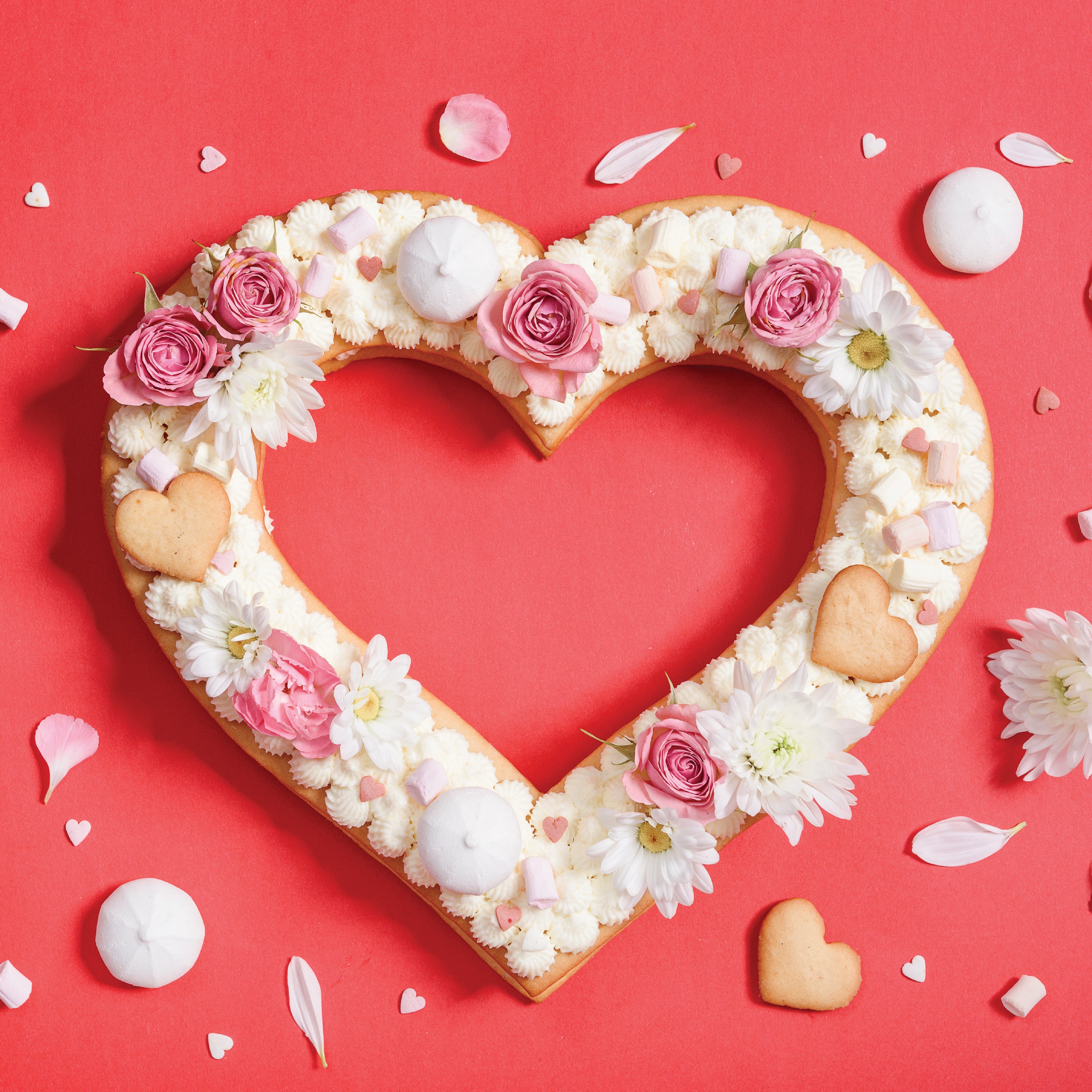 HEART CREAM TART CAKE